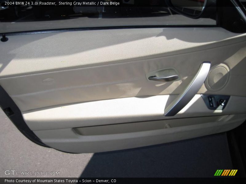 Sterling Gray Metallic / Dark Beige 2004 BMW Z4 3.0i Roadster