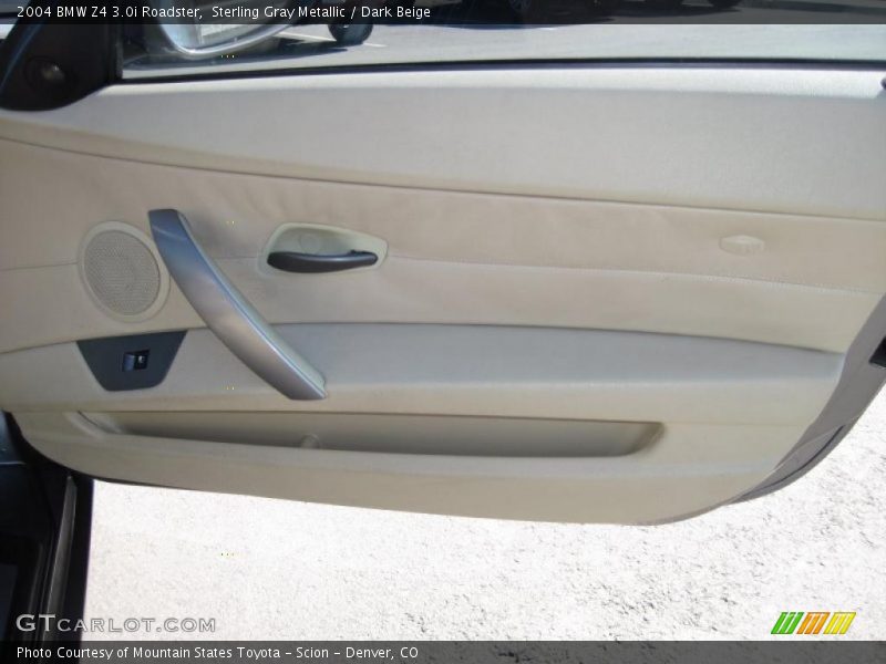 Sterling Gray Metallic / Dark Beige 2004 BMW Z4 3.0i Roadster