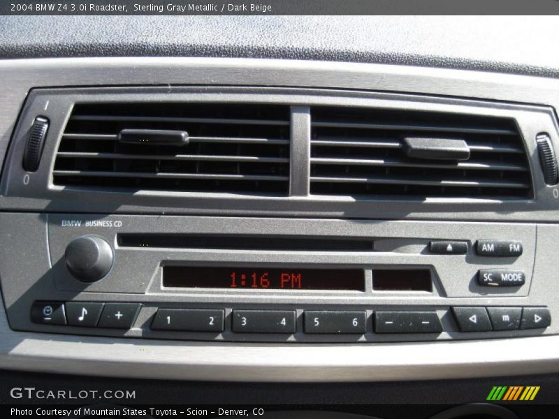 Sterling Gray Metallic / Dark Beige 2004 BMW Z4 3.0i Roadster