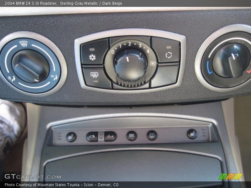 Sterling Gray Metallic / Dark Beige 2004 BMW Z4 3.0i Roadster