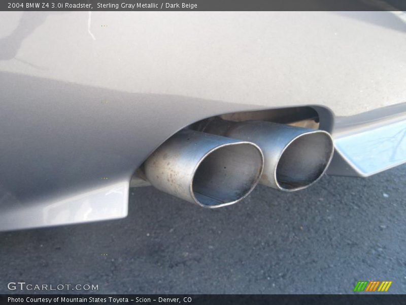 Sterling Gray Metallic / Dark Beige 2004 BMW Z4 3.0i Roadster