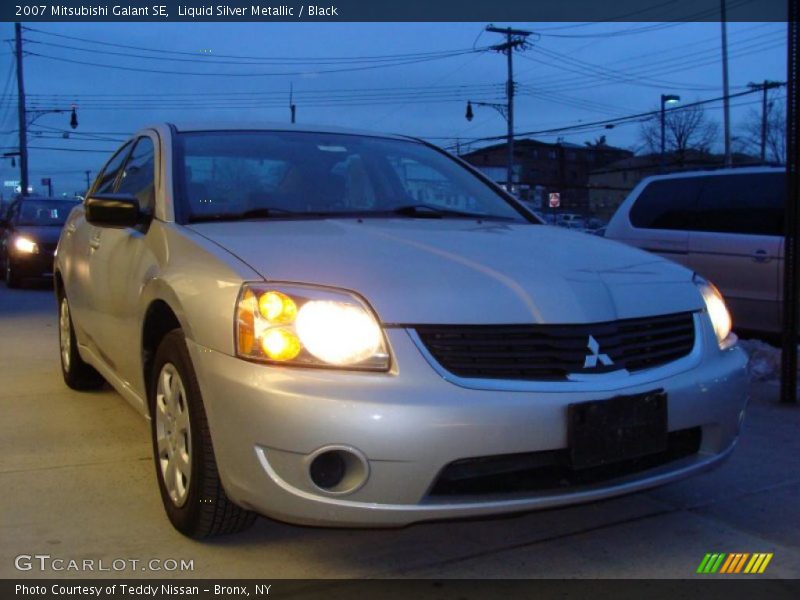 Liquid Silver Metallic / Black 2007 Mitsubishi Galant SE