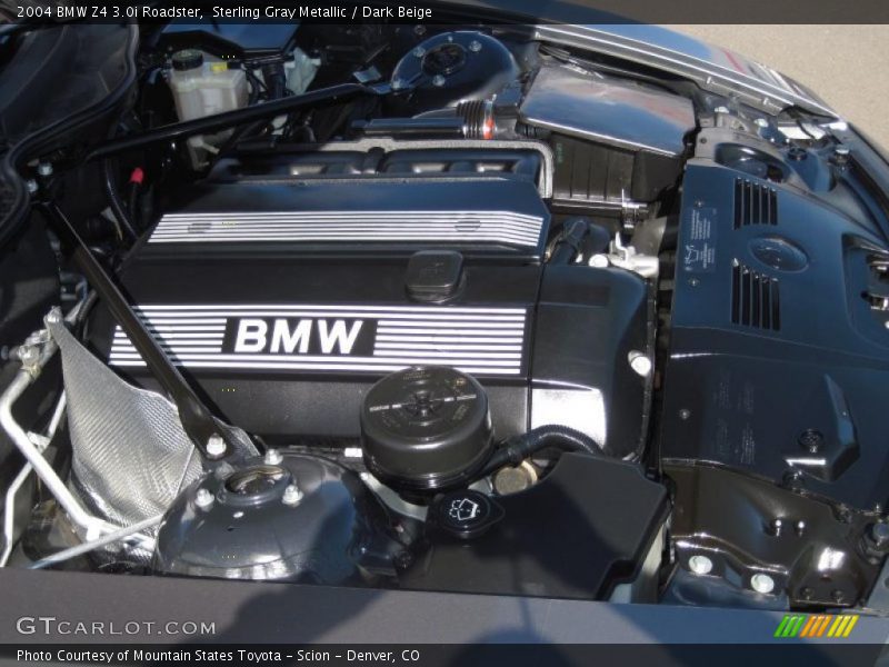 Sterling Gray Metallic / Dark Beige 2004 BMW Z4 3.0i Roadster