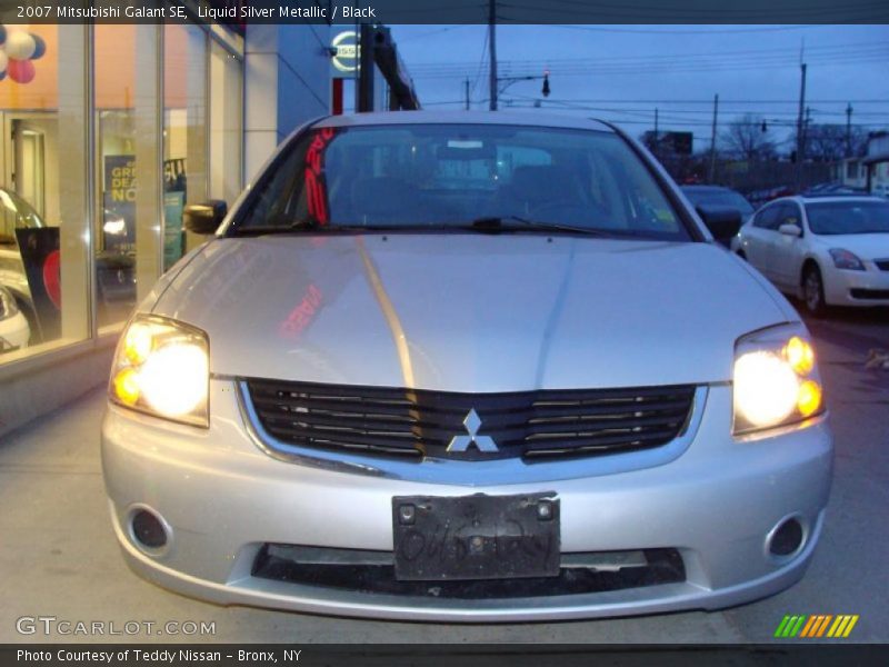 Liquid Silver Metallic / Black 2007 Mitsubishi Galant SE