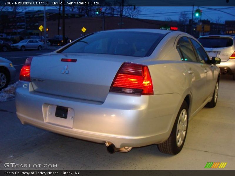 Liquid Silver Metallic / Black 2007 Mitsubishi Galant SE