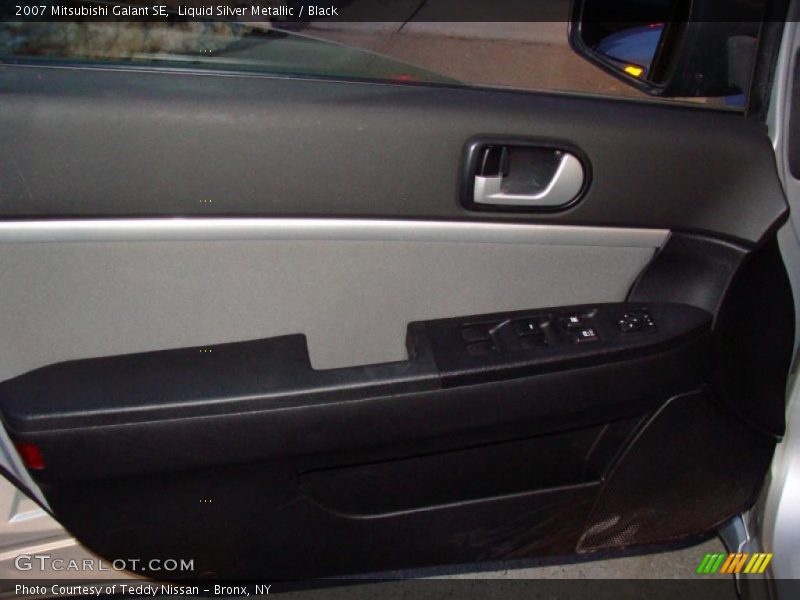 Liquid Silver Metallic / Black 2007 Mitsubishi Galant SE