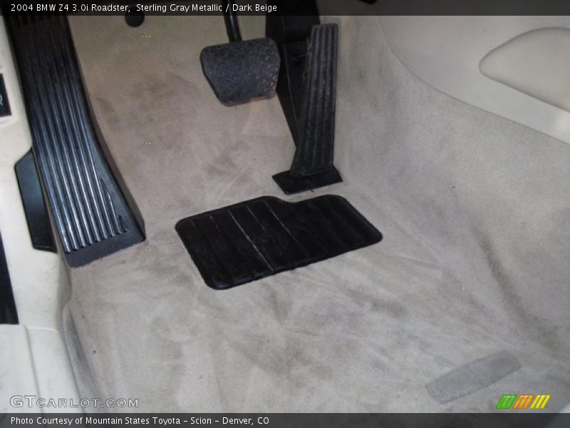 Sterling Gray Metallic / Dark Beige 2004 BMW Z4 3.0i Roadster