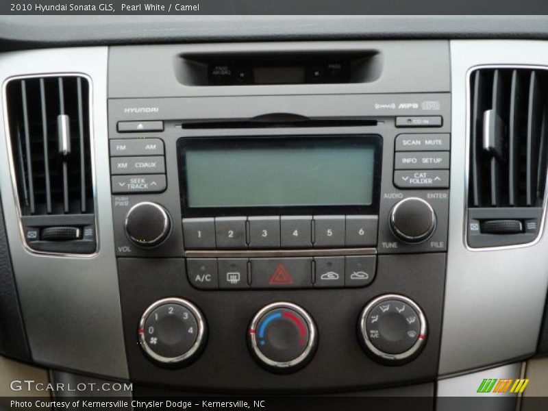 Pearl White / Camel 2010 Hyundai Sonata GLS