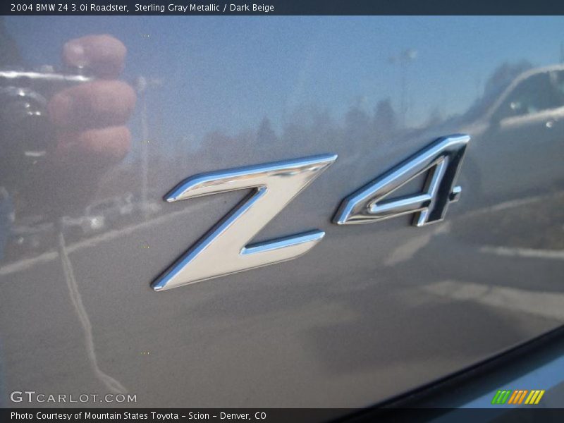 Sterling Gray Metallic / Dark Beige 2004 BMW Z4 3.0i Roadster