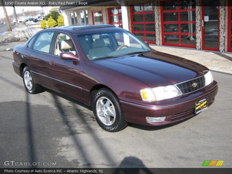 Ruby Red Pearl / Beige 1998 Toyota Avalon XLS