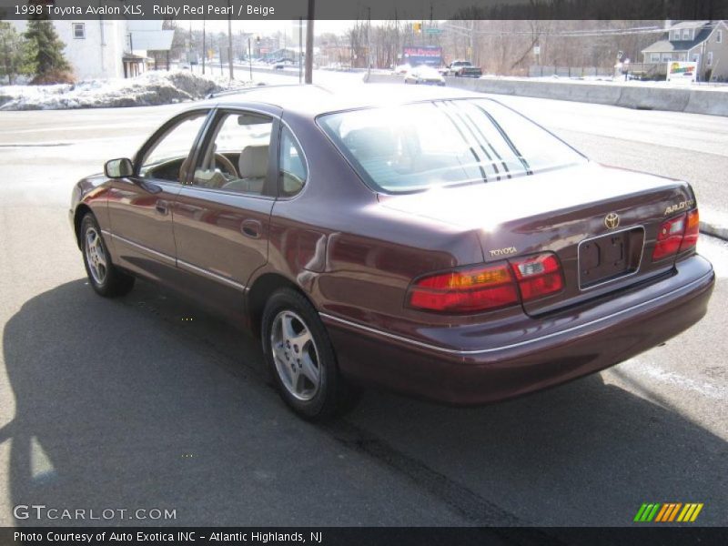 Ruby Red Pearl / Beige 1998 Toyota Avalon XLS