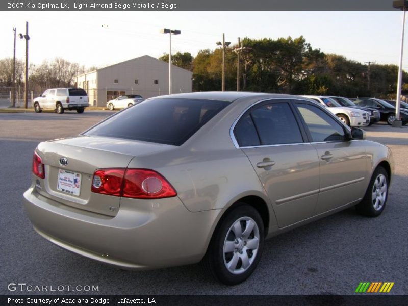 Light Almond Beige Metallic / Beige 2007 Kia Optima LX