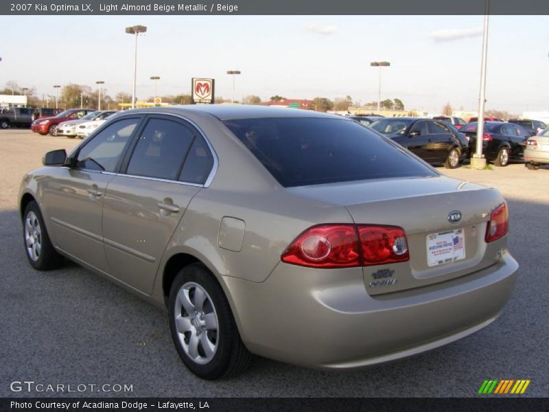 Light Almond Beige Metallic / Beige 2007 Kia Optima LX