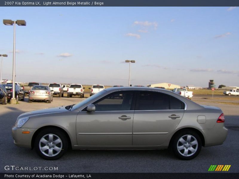 Light Almond Beige Metallic / Beige 2007 Kia Optima LX