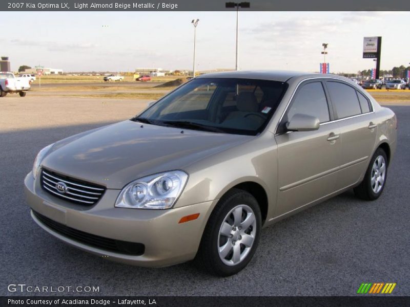 Light Almond Beige Metallic / Beige 2007 Kia Optima LX