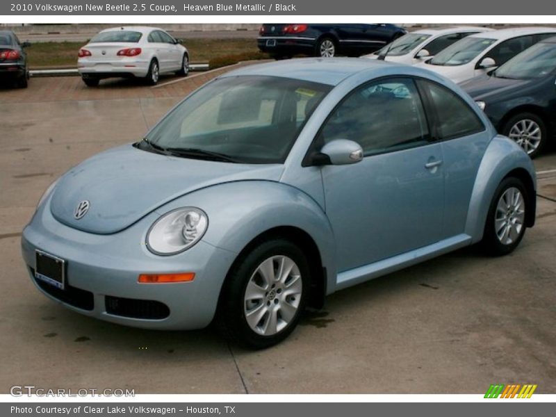 Heaven Blue Metallic / Black 2010 Volkswagen New Beetle 2.5 Coupe