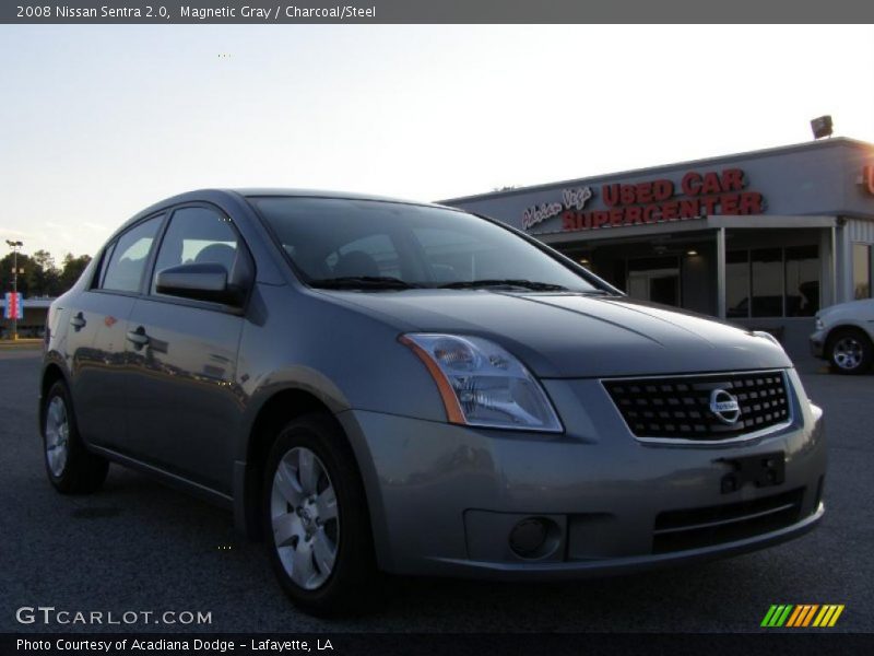 Magnetic Gray / Charcoal/Steel 2008 Nissan Sentra 2.0