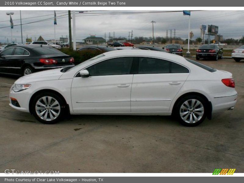 Candy White / Cornsilk Beige Two Tone 2010 Volkswagen CC Sport