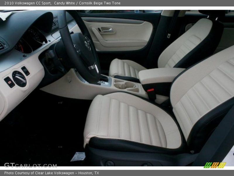 Candy White / Cornsilk Beige Two Tone 2010 Volkswagen CC Sport