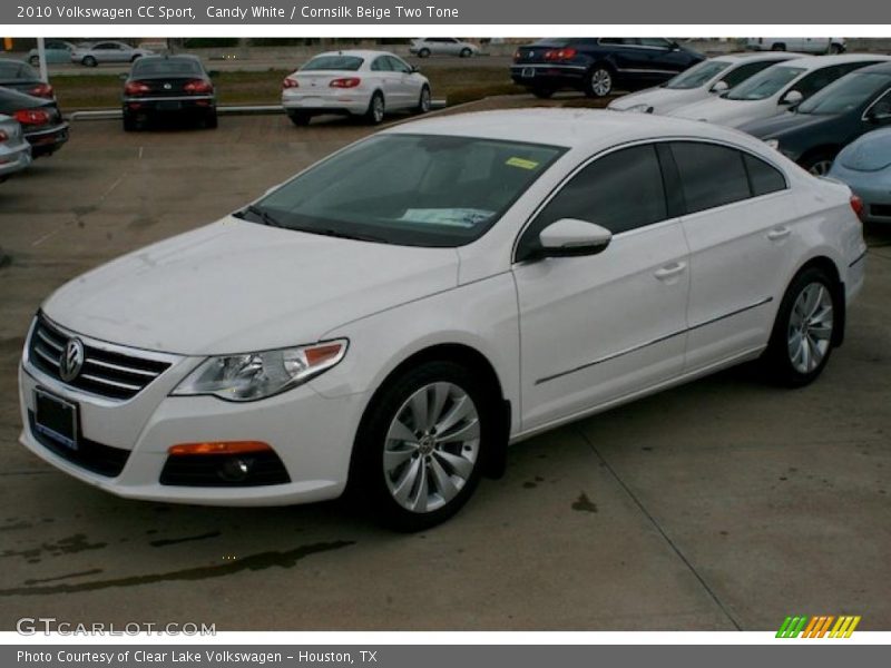 Candy White / Cornsilk Beige Two Tone 2010 Volkswagen CC Sport
