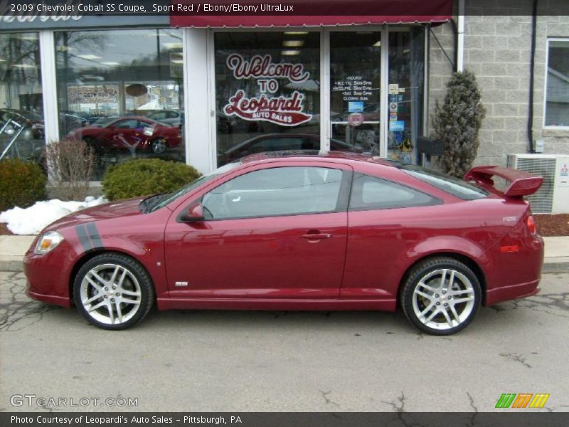 Sport Red / Ebony/Ebony UltraLux 2009 Chevrolet Cobalt SS Coupe