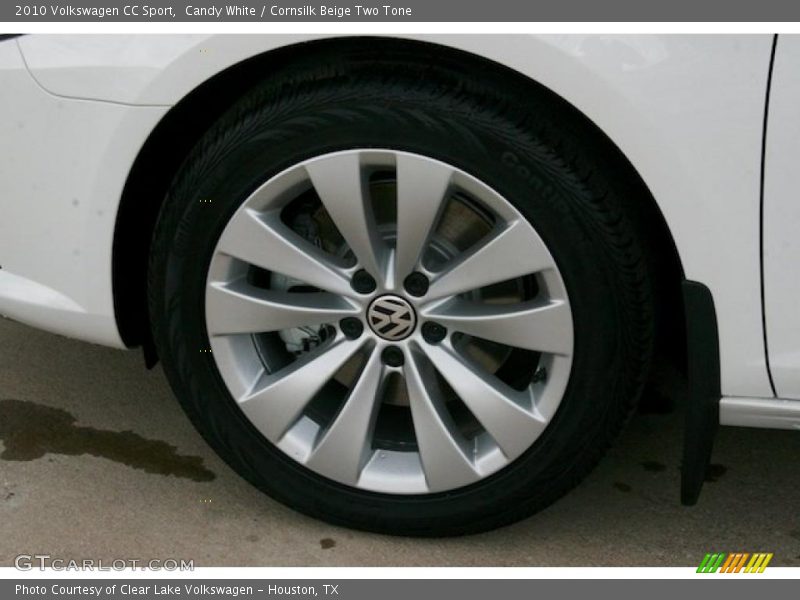 Candy White / Cornsilk Beige Two Tone 2010 Volkswagen CC Sport