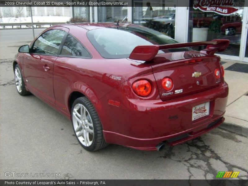 Sport Red / Ebony/Ebony UltraLux 2009 Chevrolet Cobalt SS Coupe