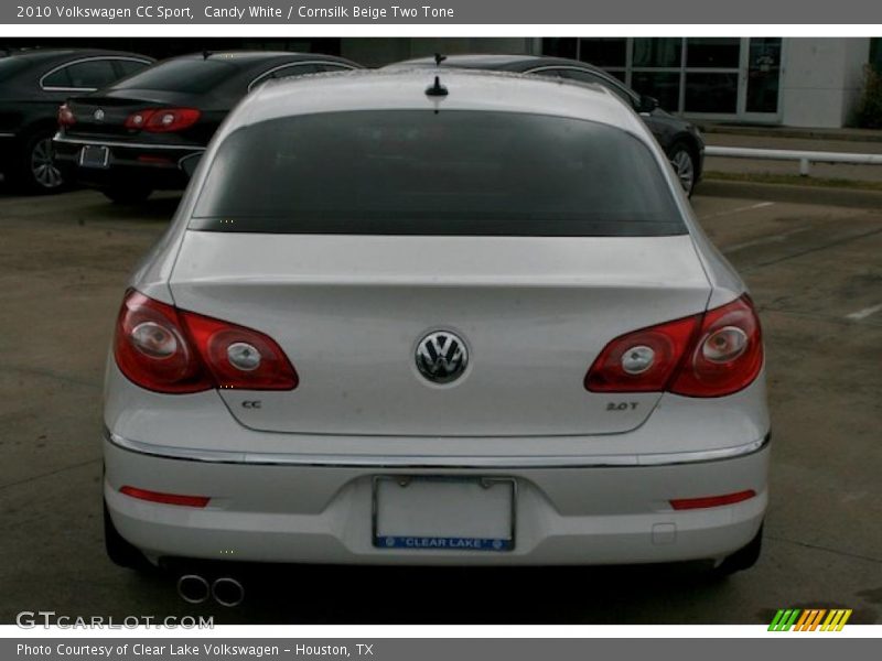 Candy White / Cornsilk Beige Two Tone 2010 Volkswagen CC Sport