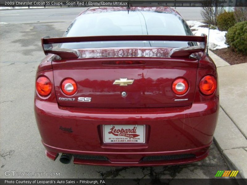 Sport Red / Ebony/Ebony UltraLux 2009 Chevrolet Cobalt SS Coupe