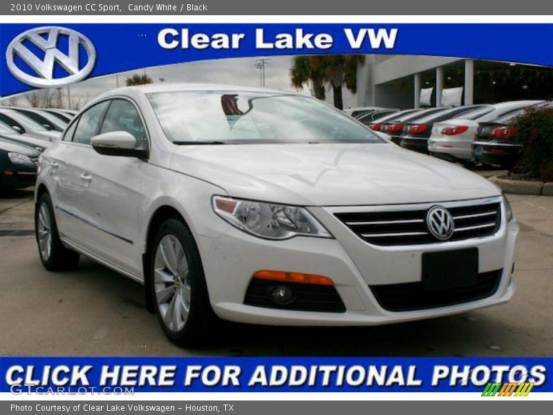 Candy White / Black 2010 Volkswagen CC Sport