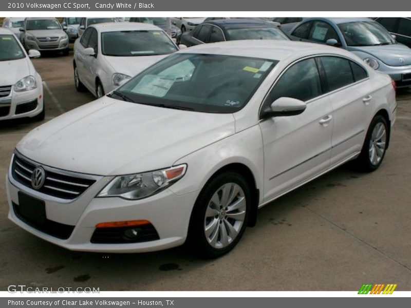 Candy White / Black 2010 Volkswagen CC Sport