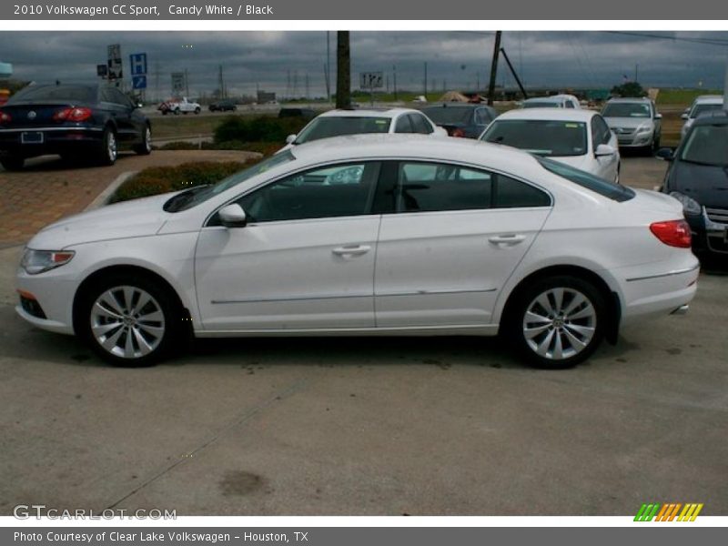 Candy White / Black 2010 Volkswagen CC Sport