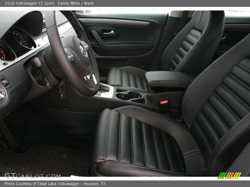 Candy White / Black 2010 Volkswagen CC Sport
