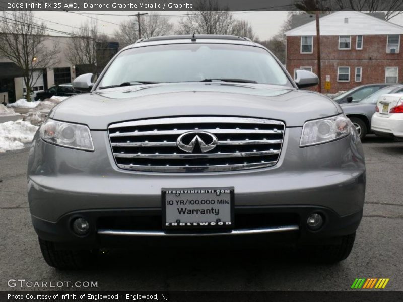 Diamond Graphite Metallic / Graphite 2008 Infiniti FX 35 AWD