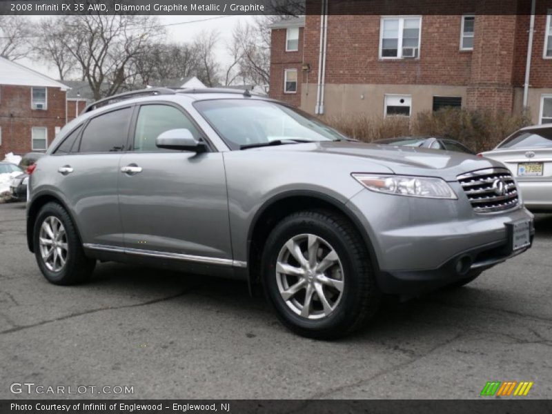 Diamond Graphite Metallic / Graphite 2008 Infiniti FX 35 AWD