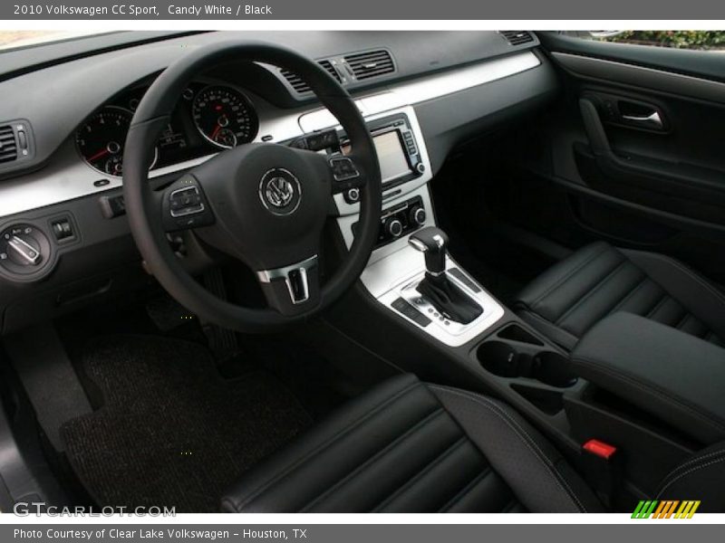 Candy White / Black 2010 Volkswagen CC Sport
