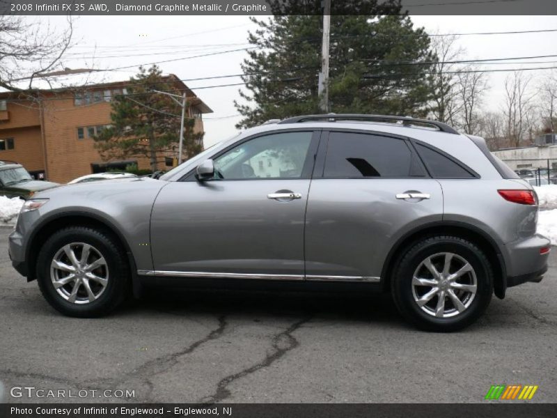 Diamond Graphite Metallic / Graphite 2008 Infiniti FX 35 AWD