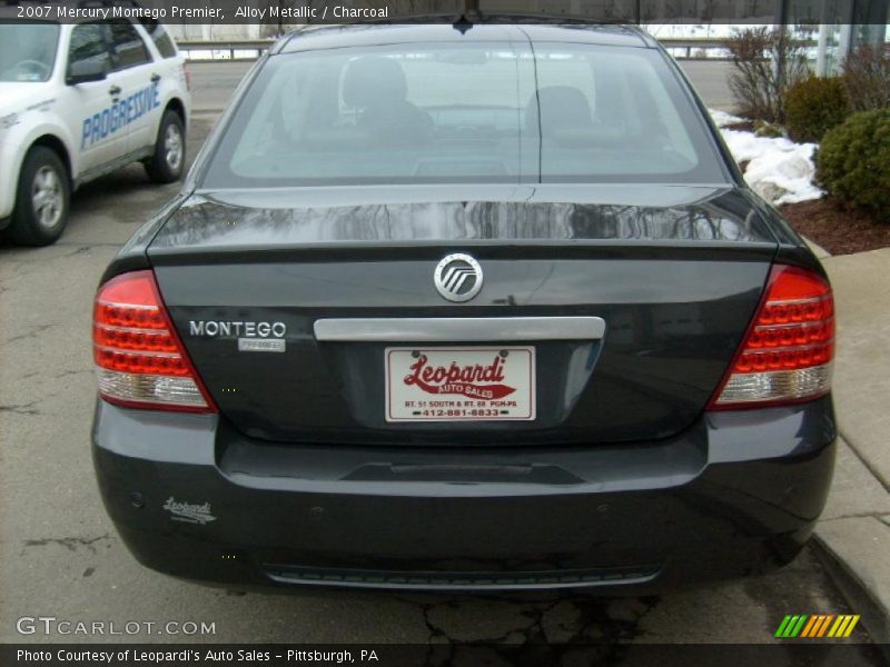 Alloy Metallic / Charcoal 2007 Mercury Montego Premier