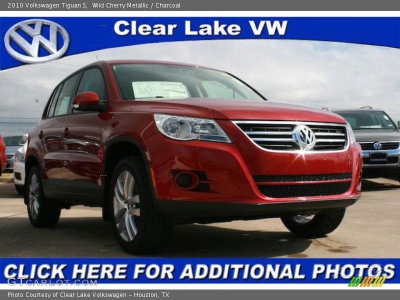 Wild Cherry Metallic / Charcoal 2010 Volkswagen Tiguan S