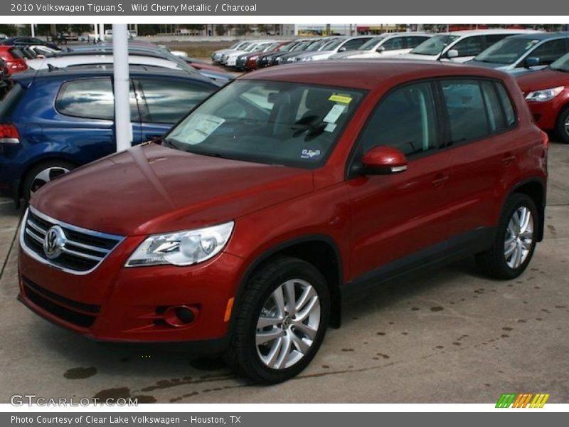 Wild Cherry Metallic / Charcoal 2010 Volkswagen Tiguan S