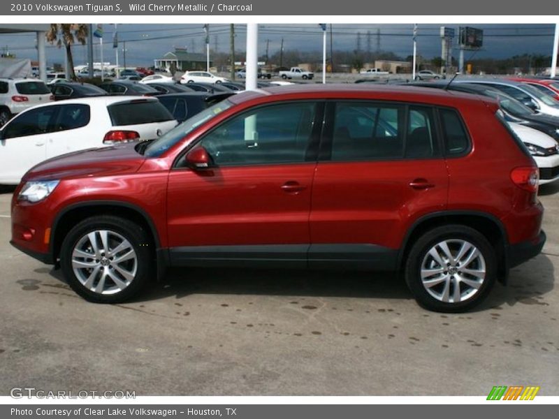 Wild Cherry Metallic / Charcoal 2010 Volkswagen Tiguan S