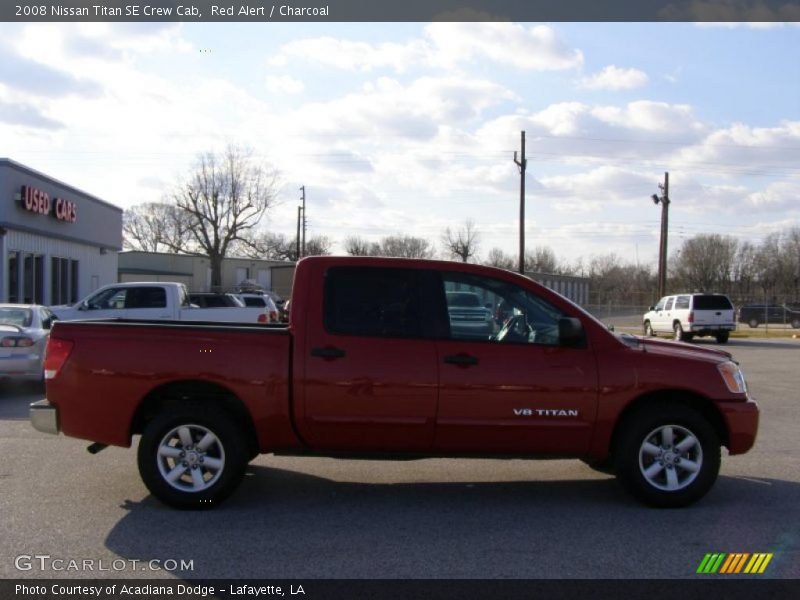 Red Alert / Charcoal 2008 Nissan Titan SE Crew Cab