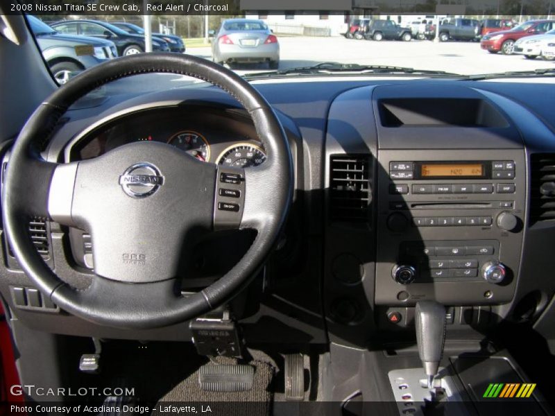 Red Alert / Charcoal 2008 Nissan Titan SE Crew Cab