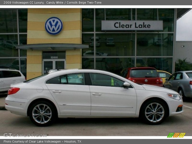 Candy White / Cornsilk Beige Two-Tone 2009 Volkswagen CC Luxury