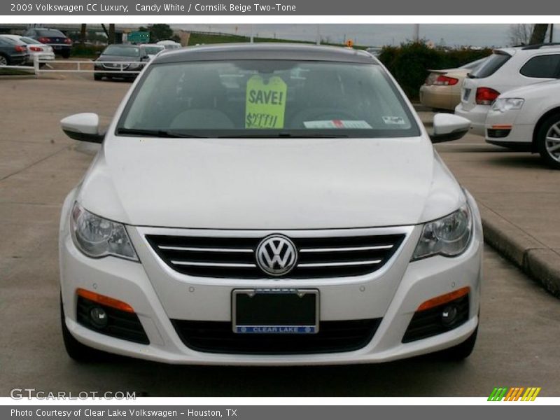 Candy White / Cornsilk Beige Two-Tone 2009 Volkswagen CC Luxury