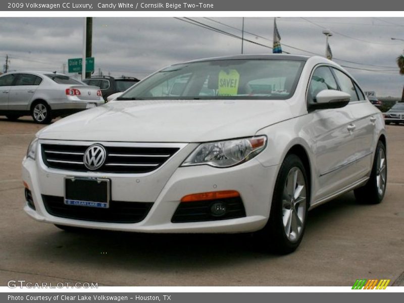 Candy White / Cornsilk Beige Two-Tone 2009 Volkswagen CC Luxury