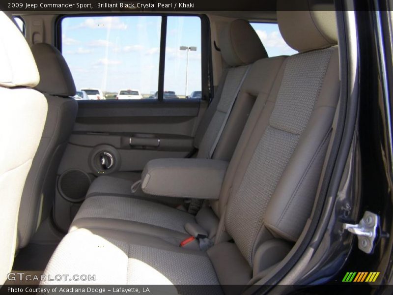 Brilliant Black Crystal Pearl / Khaki 2009 Jeep Commander Sport