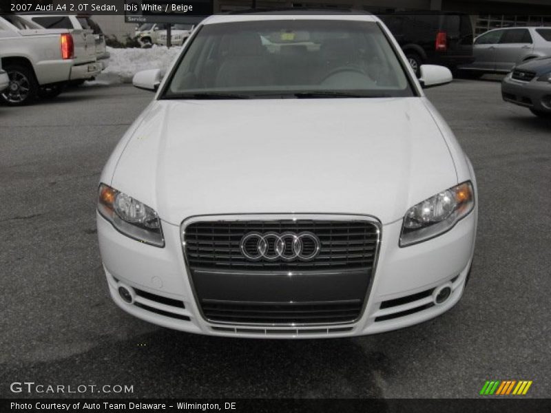 Ibis White / Beige 2007 Audi A4 2.0T Sedan