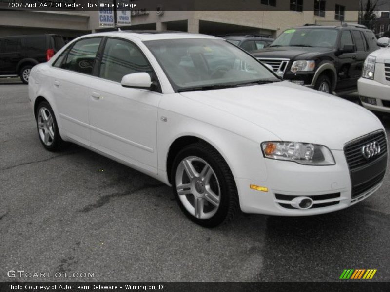 Ibis White / Beige 2007 Audi A4 2.0T Sedan