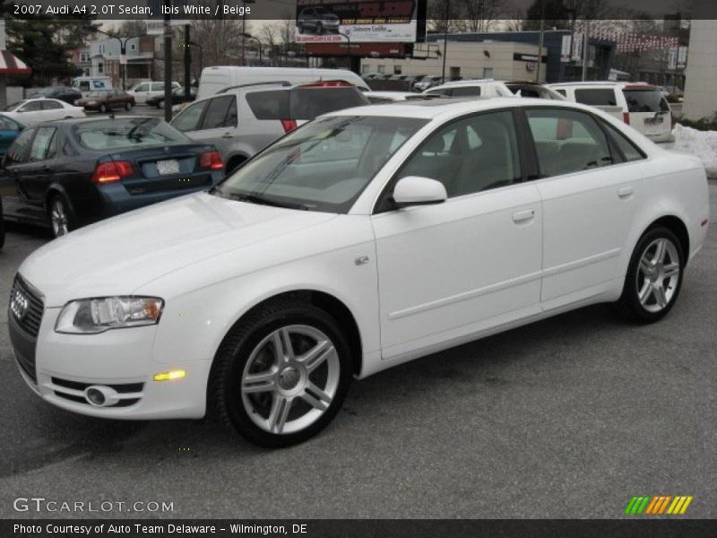 Ibis White / Beige 2007 Audi A4 2.0T Sedan